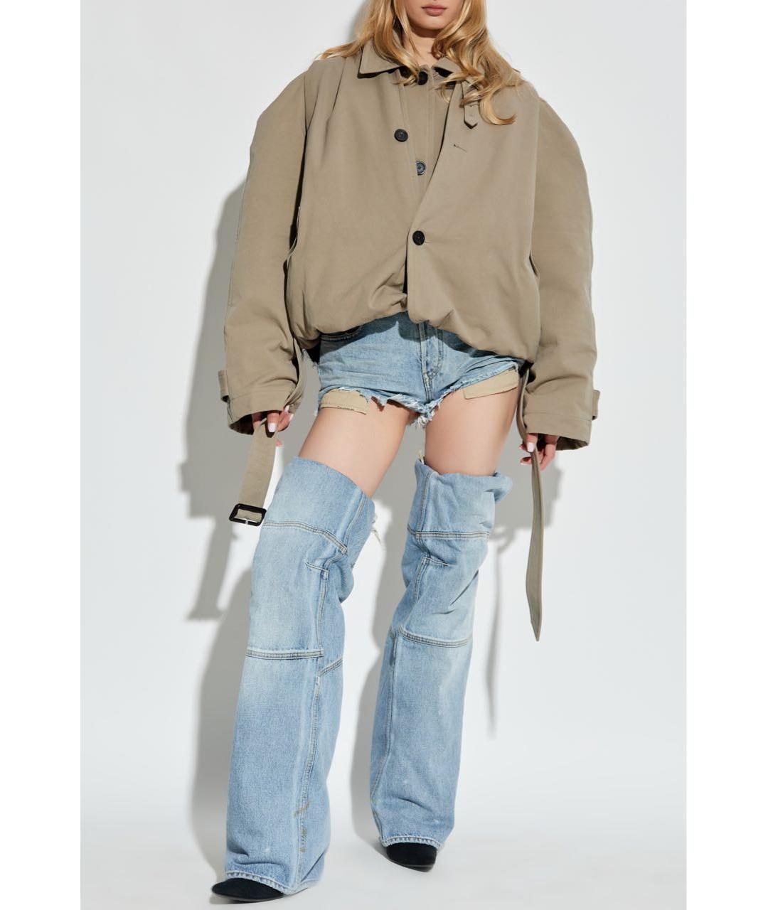BALENCIAGA Голубые хлопковые шорты, фото 2