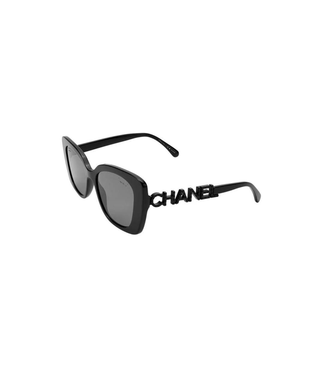 CHANEL Черные солнцезащитные очки, фото 2