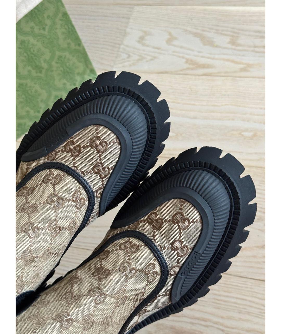 GUCCI Коричневые ботинки, фото 5