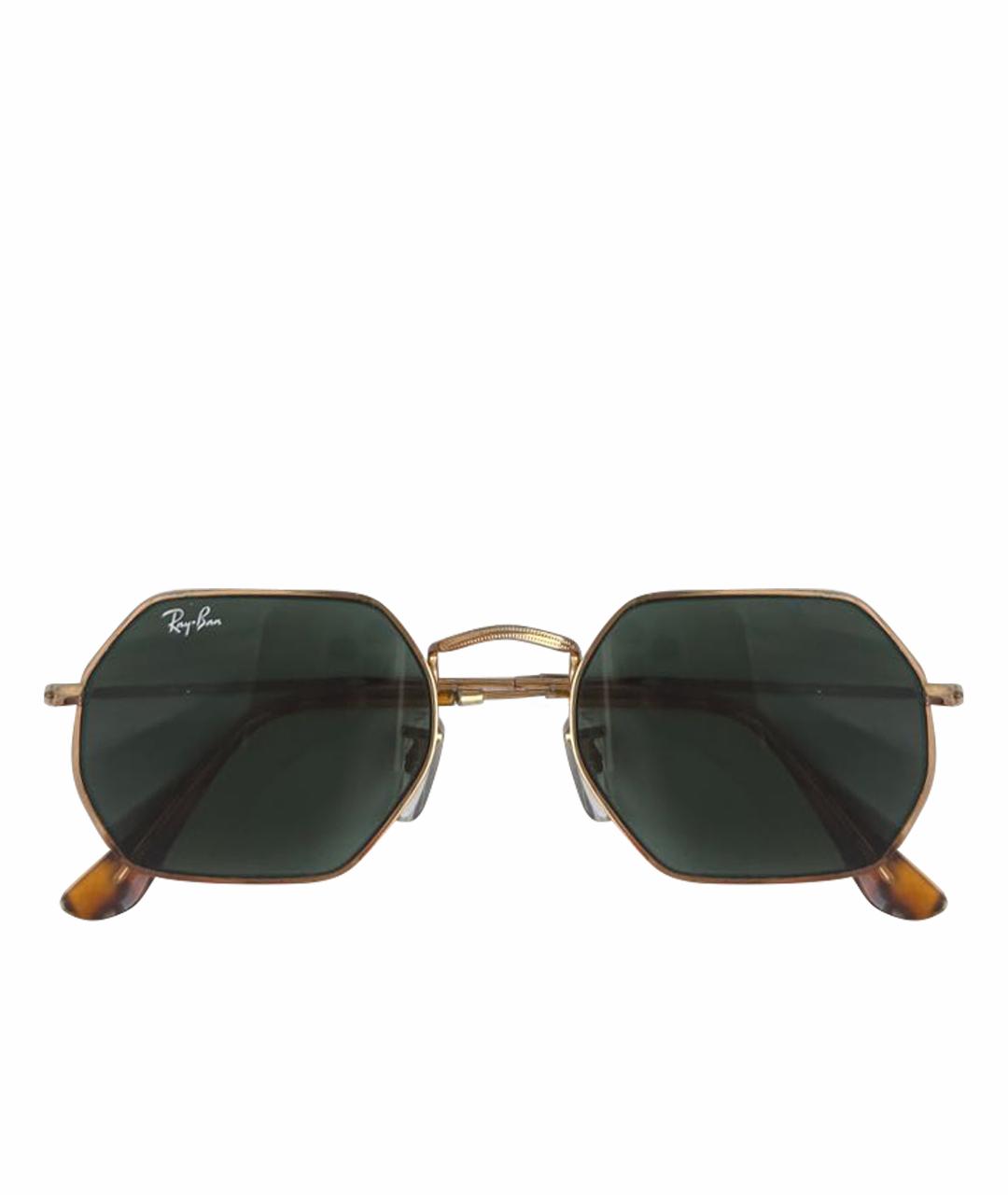 RAY BAN Зеленые металлические солнцезащитные очки, фото 1