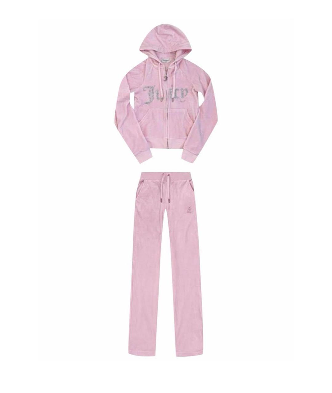 JUICY COUTURE Розовый полиэстеровый спортивные костюмы, фото 1