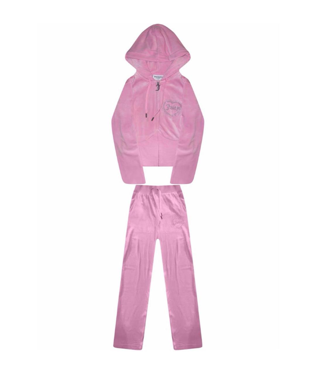 JUICY COUTURE Розовый полиэстеровый спортивные костюмы, фото 1
