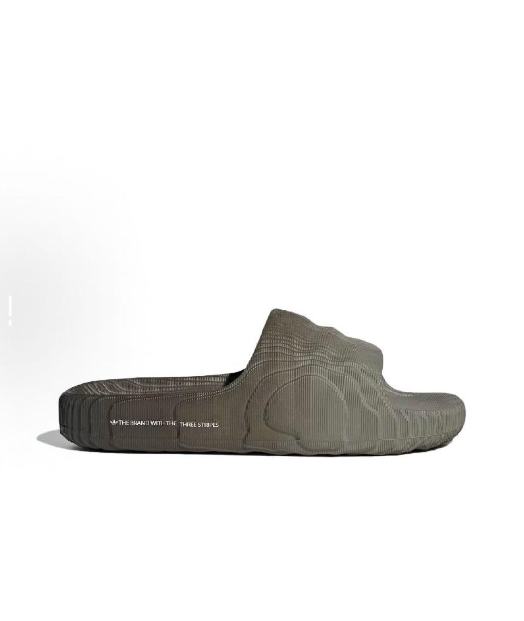 ADIDAS Хаки резиновые шлепанцы, фото 6