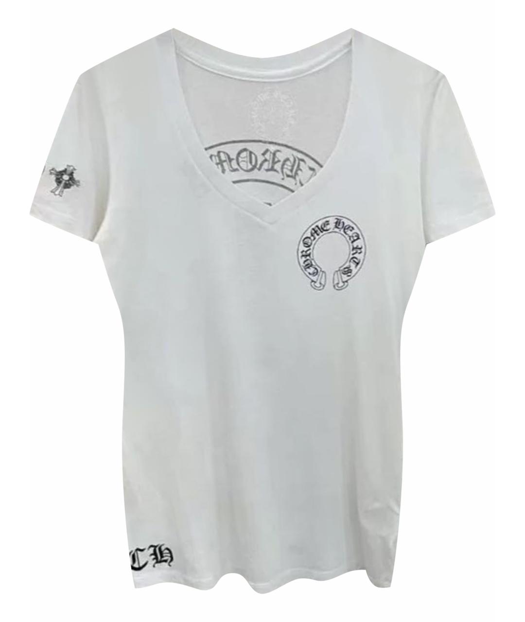 CHROME HEARTS Белая хлопковая футболка, фото 1