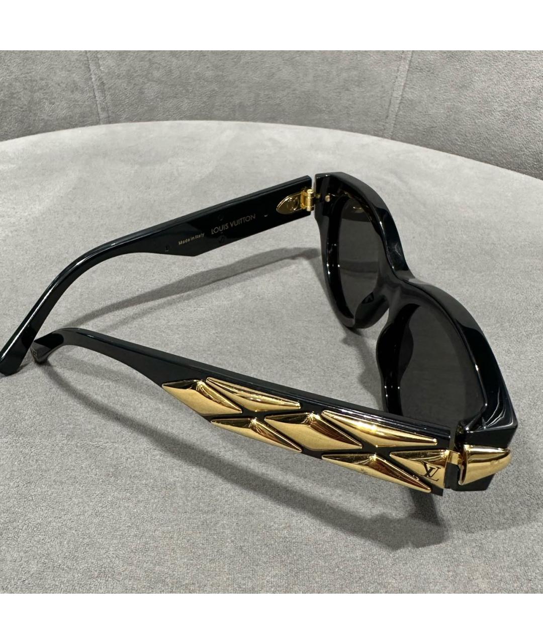 LOUIS VUITTON Черные пластиковые солнцезащитные очки, фото 2