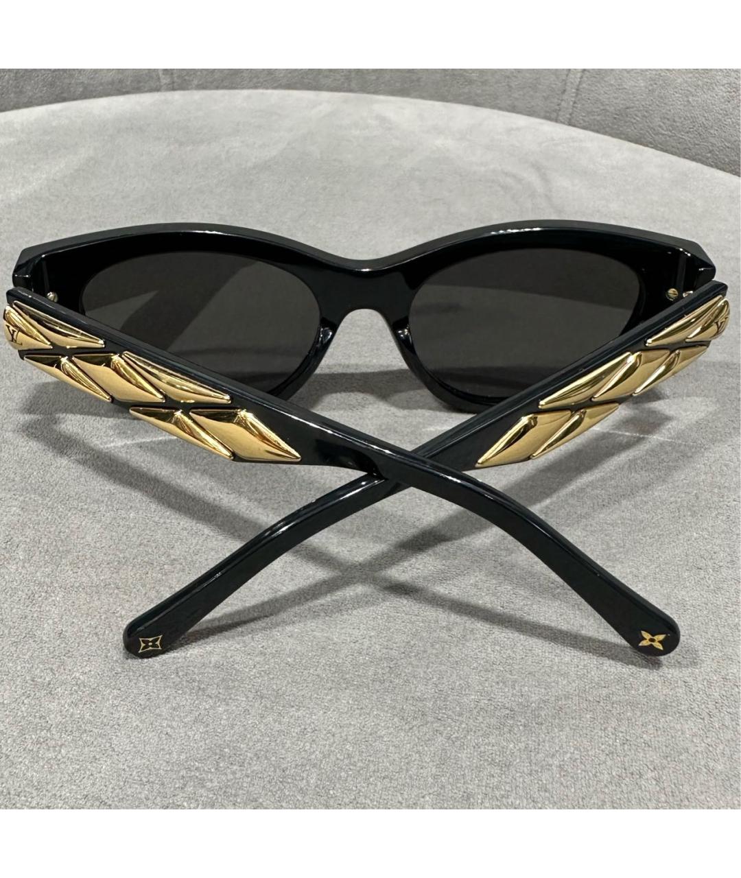 LOUIS VUITTON Черные пластиковые солнцезащитные очки, фото 4
