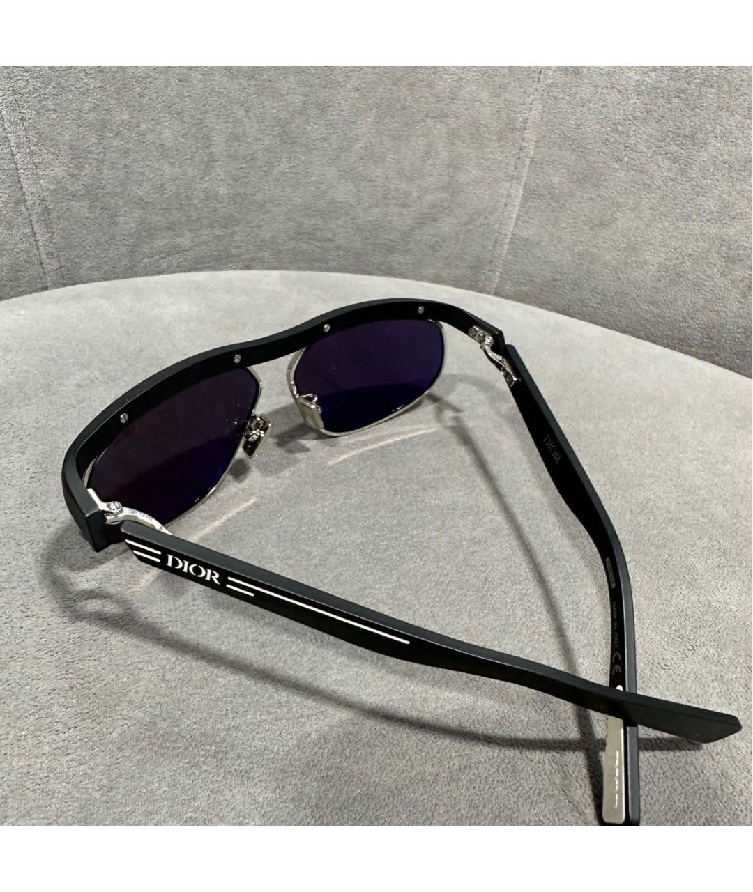 CHRISTIAN DIOR Черные пластиковые солнцезащитные очки, фото 3
