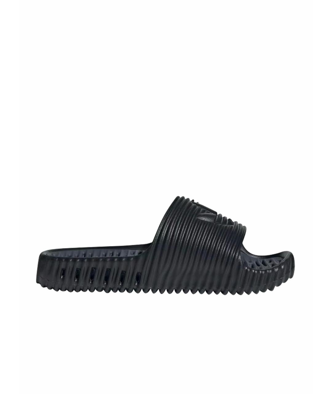 ADIDAS Черные резиновые шлепанцы, фото 1