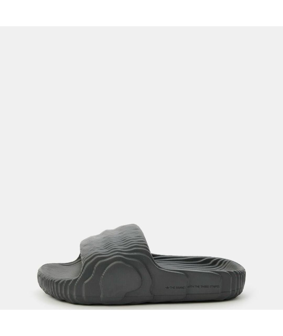 ADIDAS Черные резиновые шлепанцы, фото 2