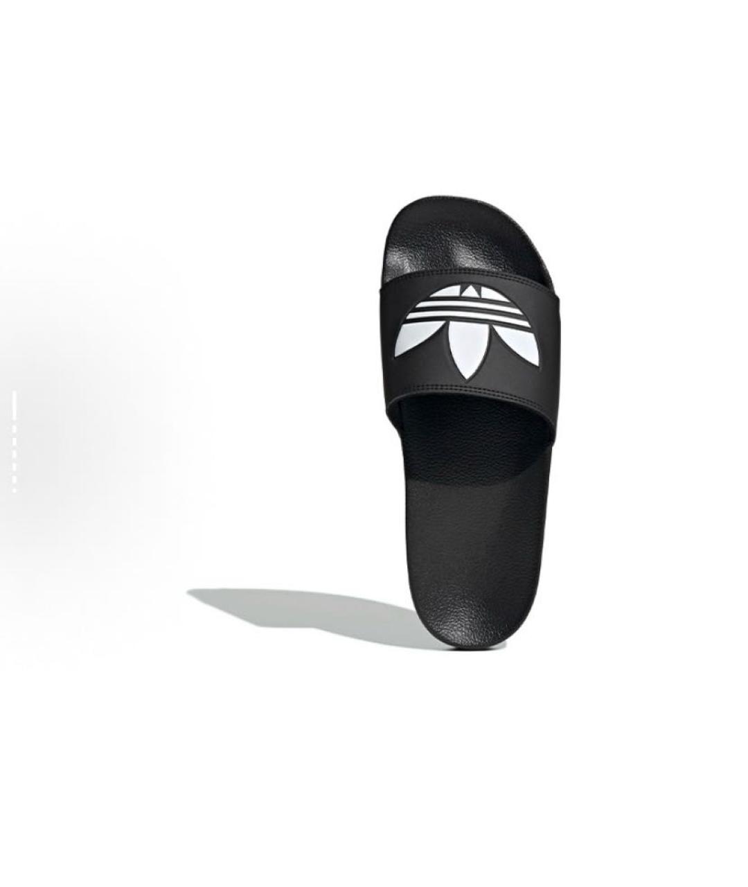 ADIDAS Черные резиновые шлепанцы, фото 6