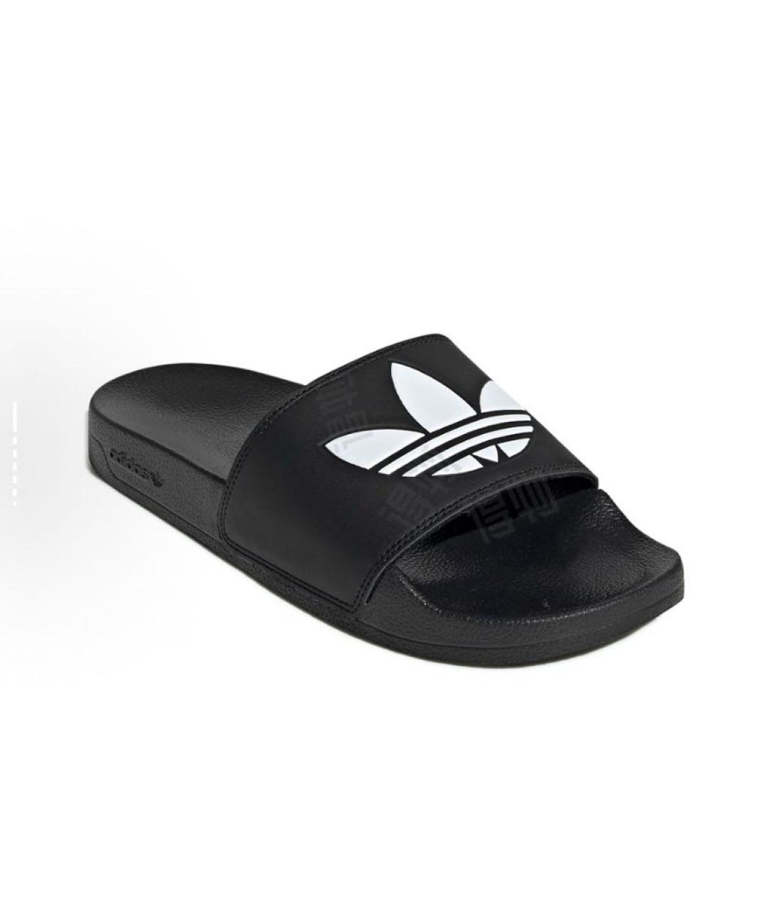 ADIDAS Черные резиновые шлепанцы, фото 4
