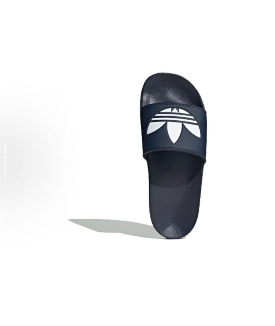 ADIDAS Темно-синие резиновые шлепанцы, фото 6