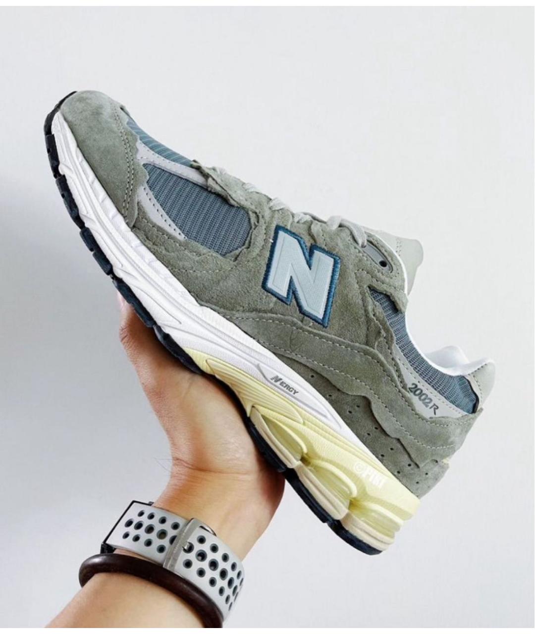 NEW BALANCE Серые замшевые низкие кроссовки / кеды, фото 7