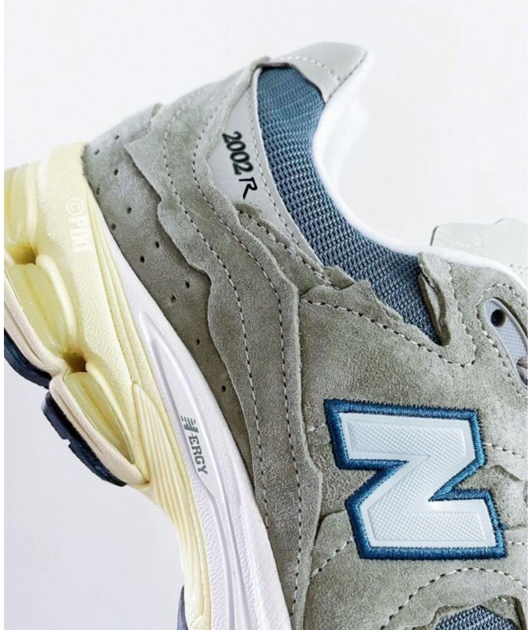 NEW BALANCE Серые замшевые низкие кроссовки / кеды, фото 5