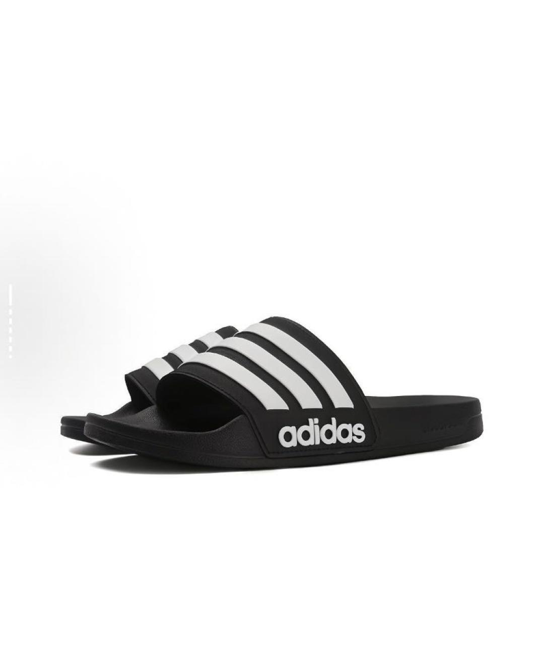 ADIDAS Черные резиновые шлепанцы, фото 4