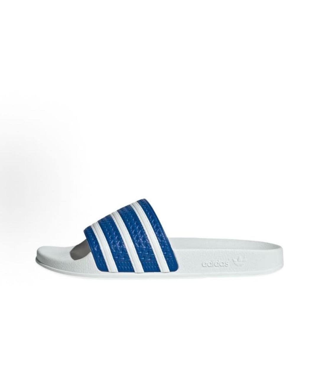 ADIDAS Белые резиновые шлепанцы, фото 3