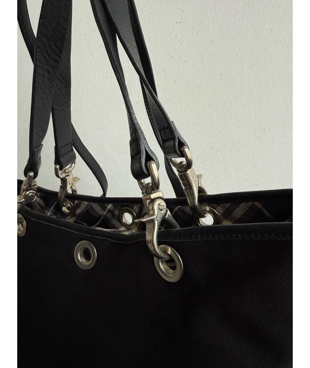 BURBERRY Черная сумка с короткими ручками, фото 3