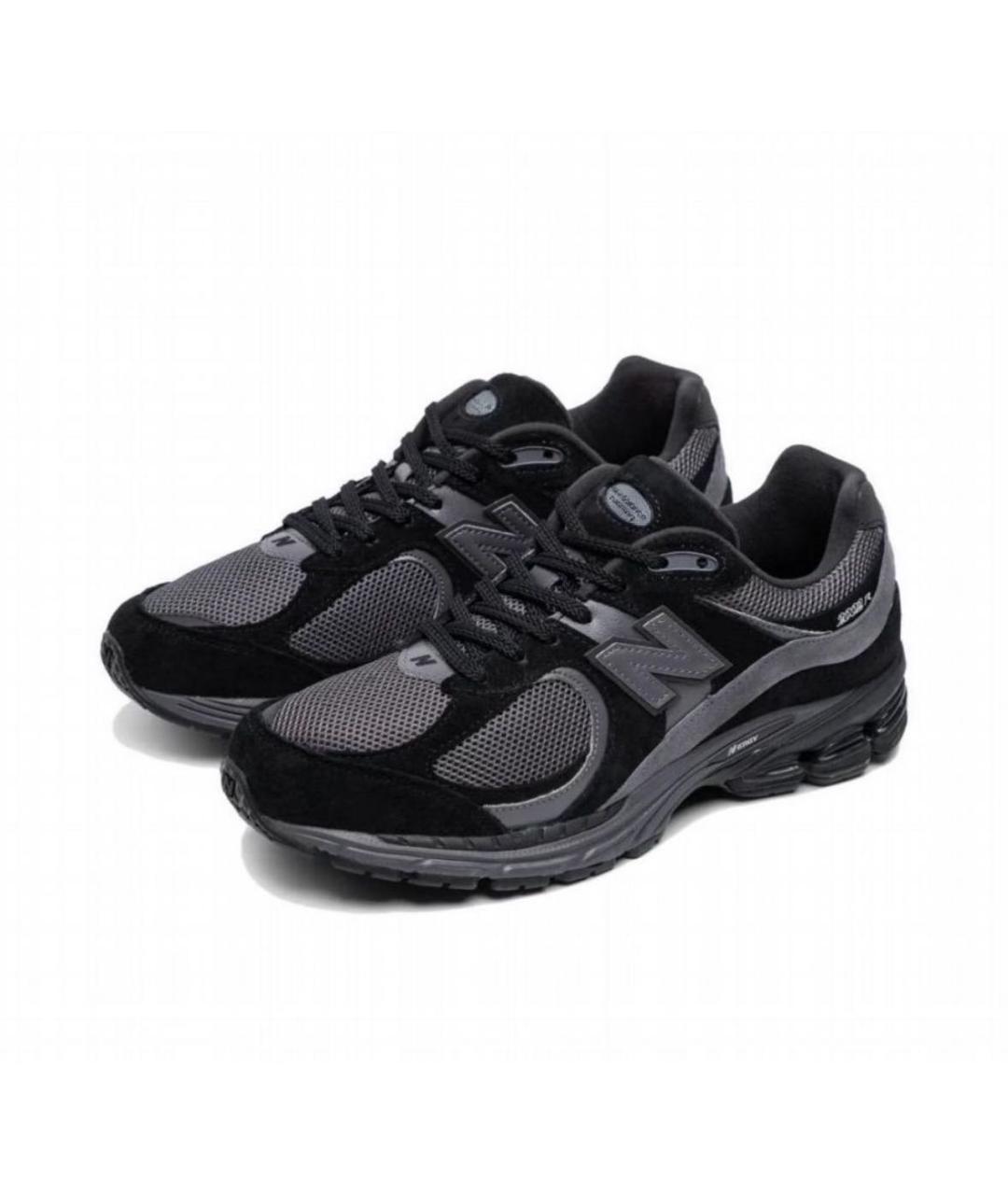 NEW BALANCE Черные замшевые низкие кроссовки / кеды, фото 2