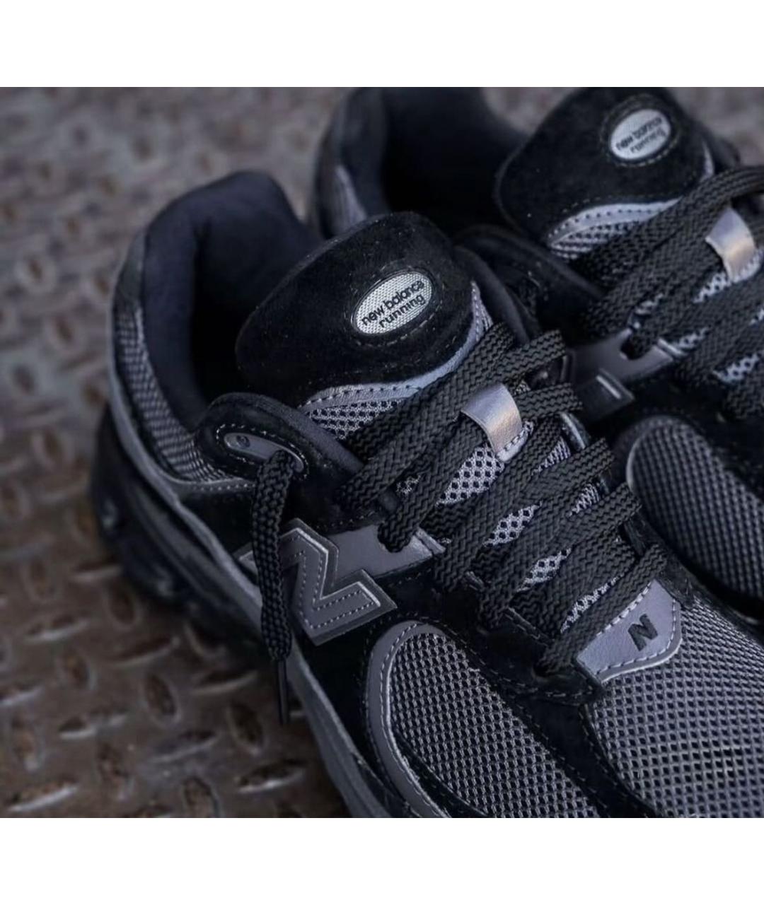 NEW BALANCE Черные замшевые низкие кроссовки / кеды, фото 5