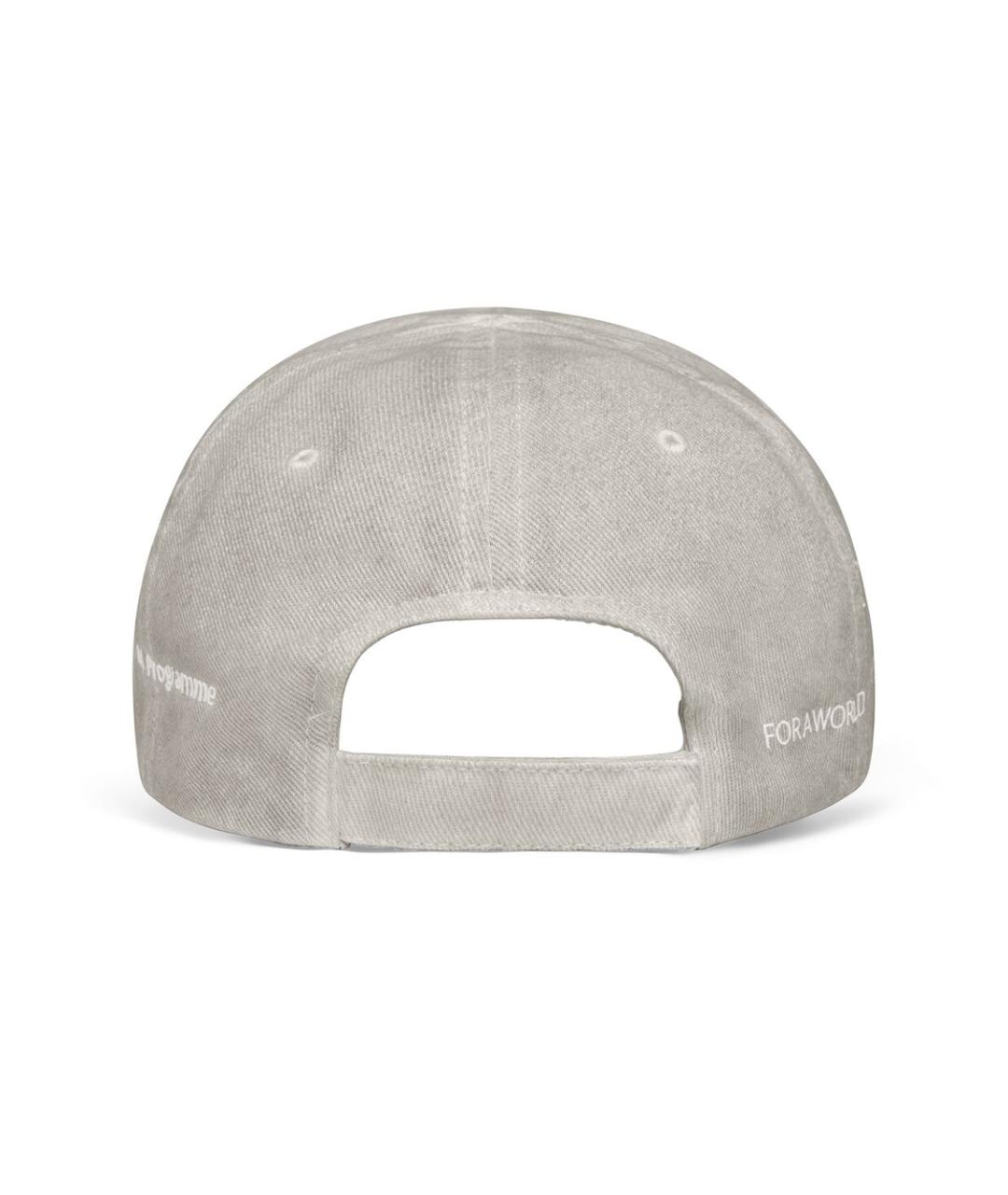 BALENCIAGA Серая хлопковая кепка/бейсболка, фото 2