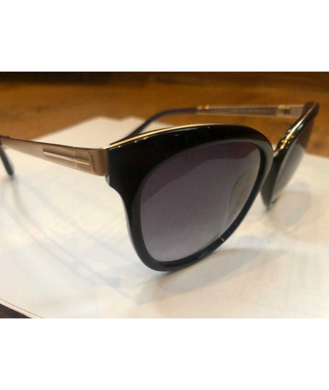 TOM FORD Черные пластиковые солнцезащитные очки, фото 3