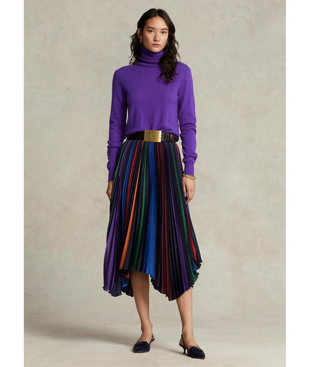 RALPH LAUREN Полиэстеровая юбка миди, фото 2