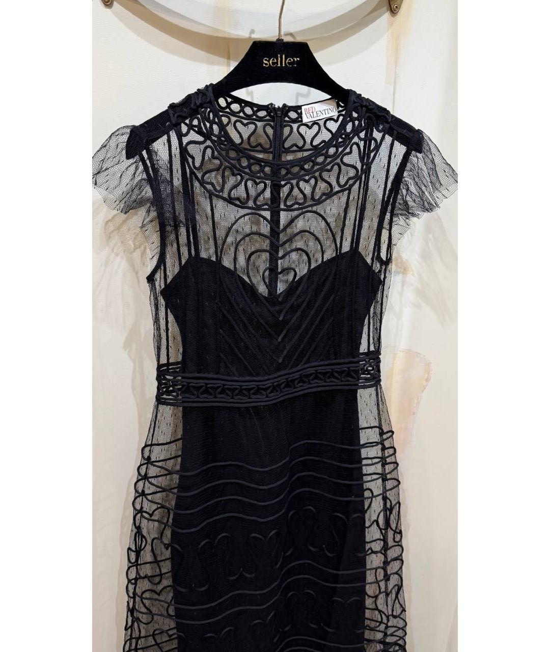 RED VALENTINO Черное вечернее платье, фото 3