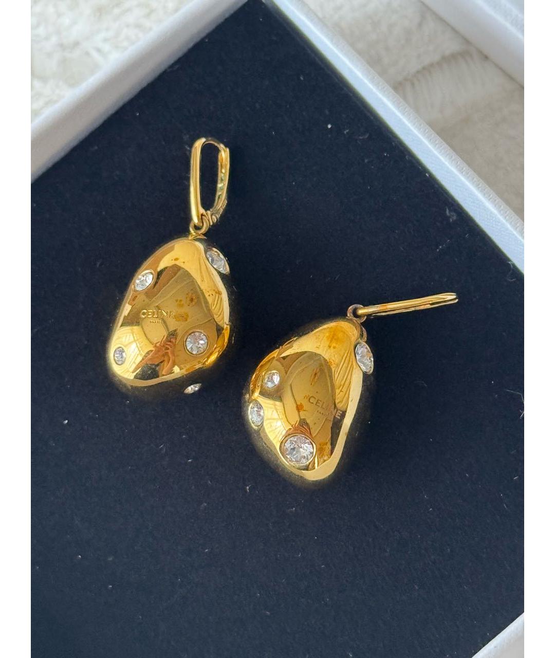 CELINE Золотые серьги из желтого золота, фото 5
