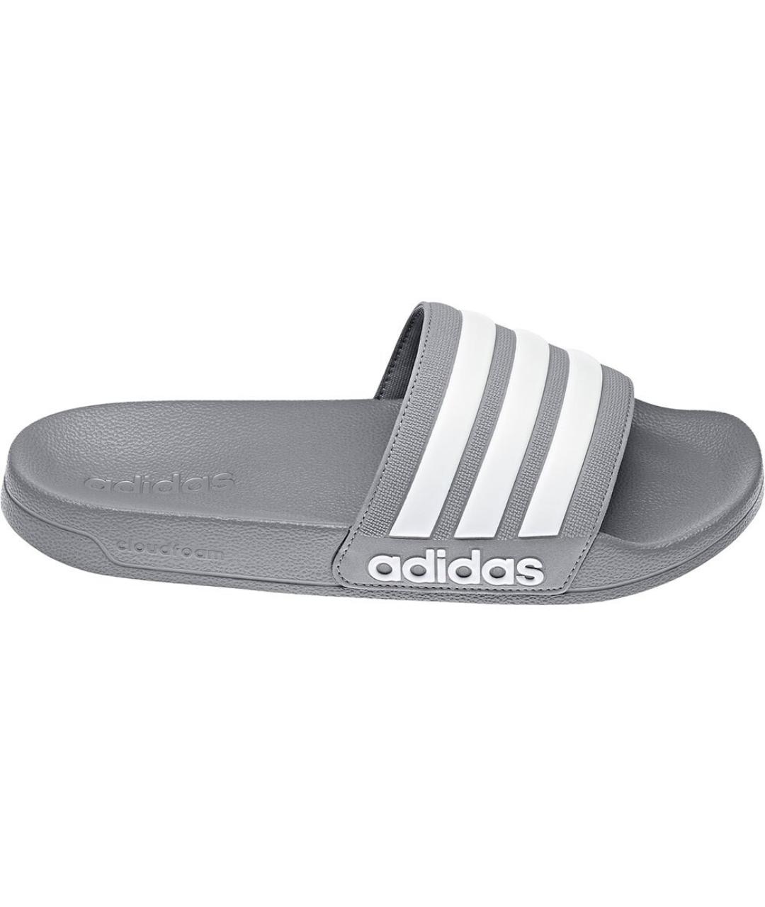 ADIDAS Серые резиновые шлепанцы, фото 1