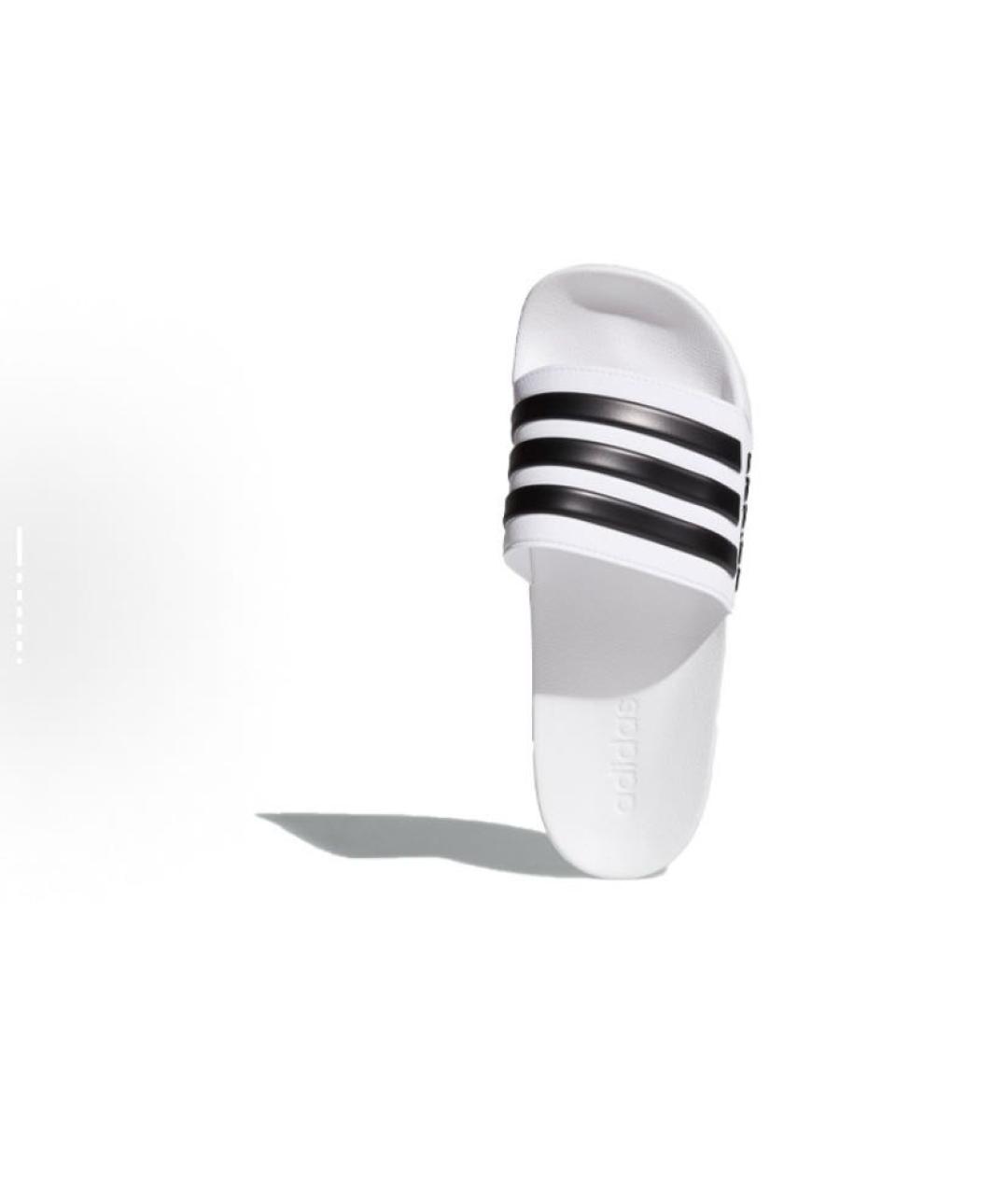 ADIDAS Белые резиновые шлепанцы, фото 6