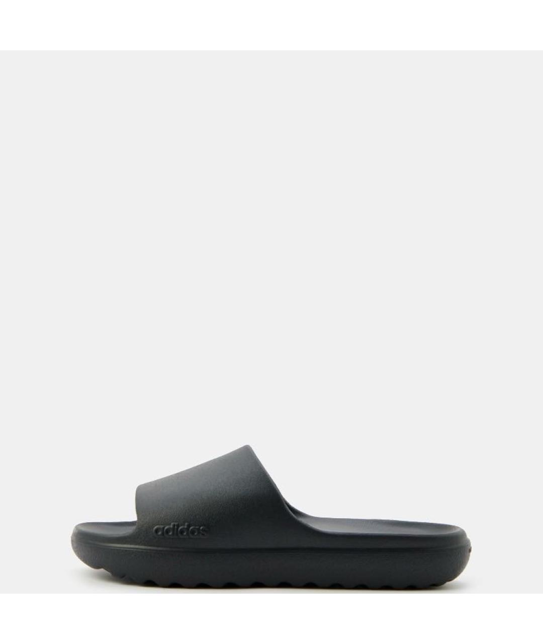 ADIDAS Черные резиновые шлепанцы, фото 2