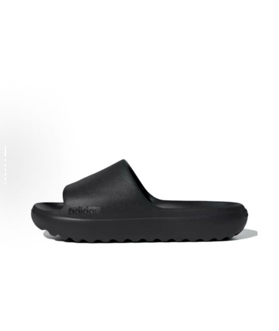 ADIDAS Черные резиновые шлепанцы, фото 3