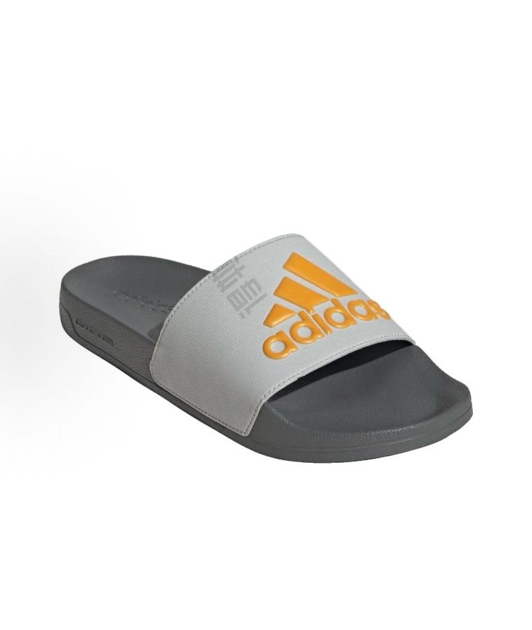 ADIDAS Серые резиновые шлепанцы, фото 4