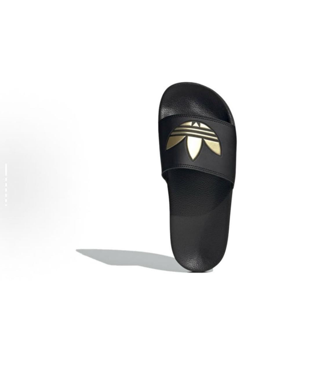 ADIDAS Черные резиновые шлепанцы, фото 5