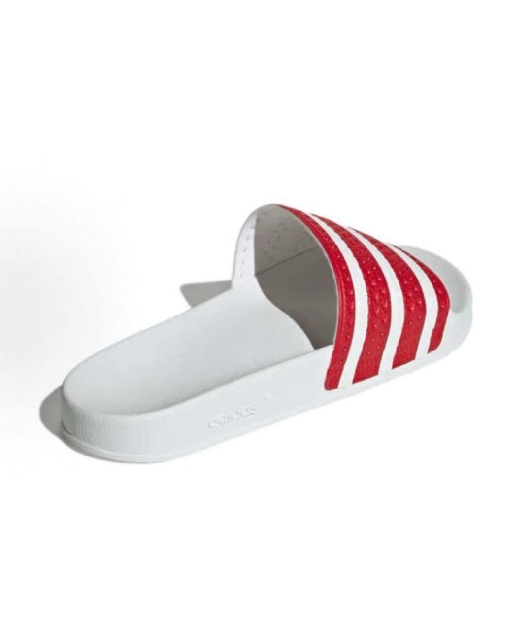 ADIDAS Белые резиновые шлепанцы, фото 4