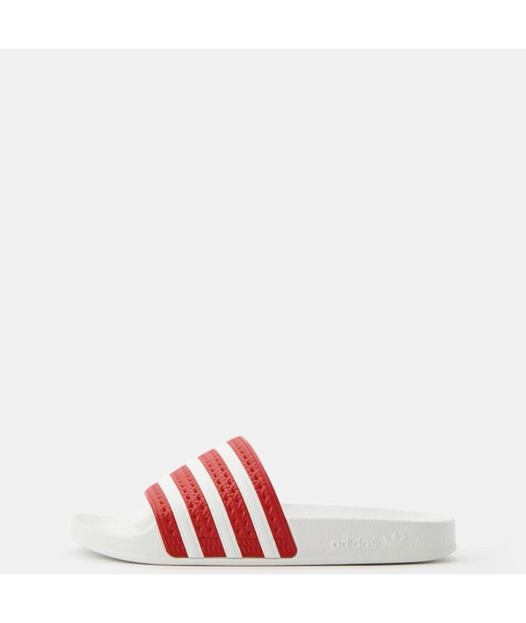 ADIDAS Белые резиновые шлепанцы, фото 2