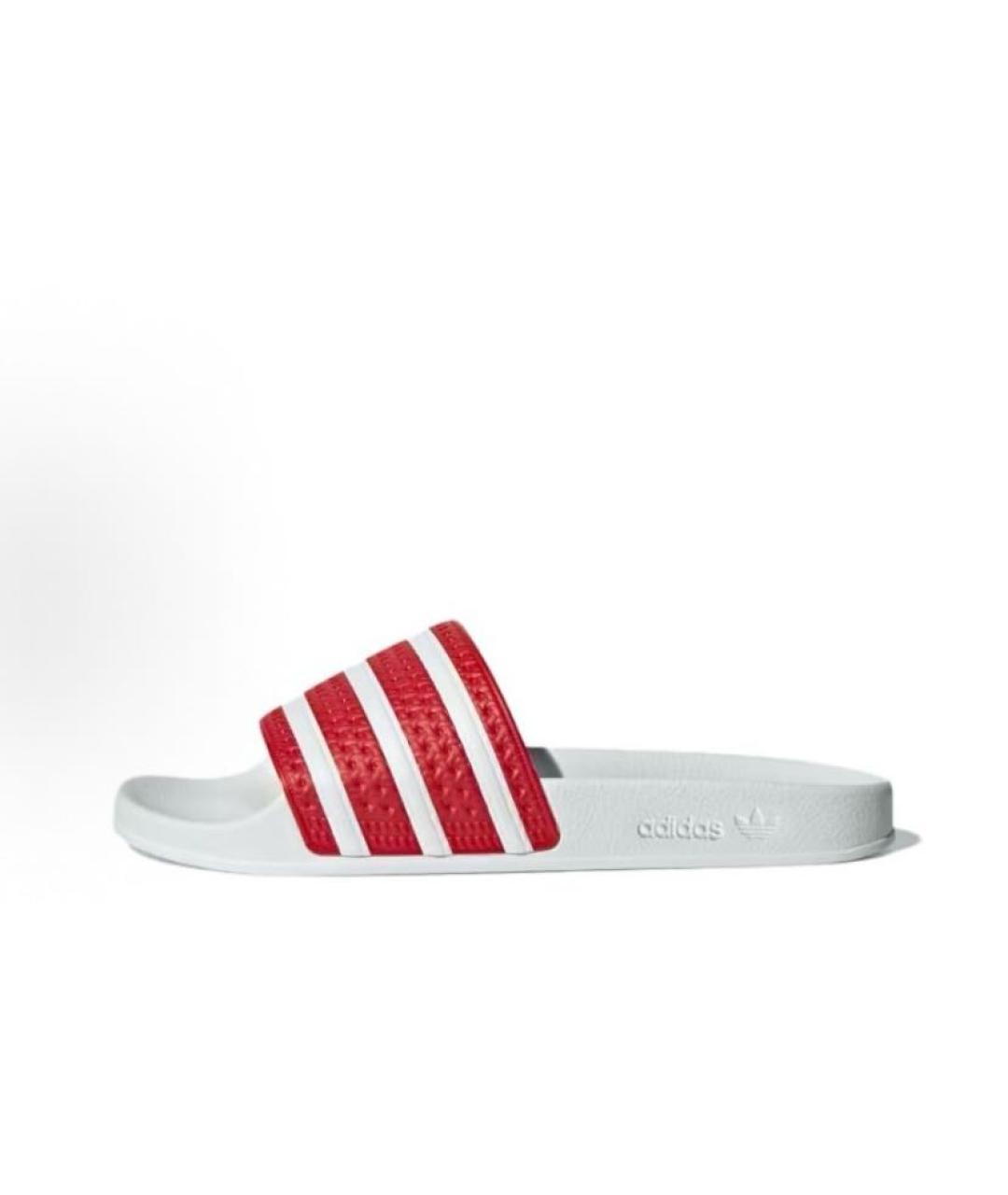 ADIDAS Белые резиновые шлепанцы, фото 3