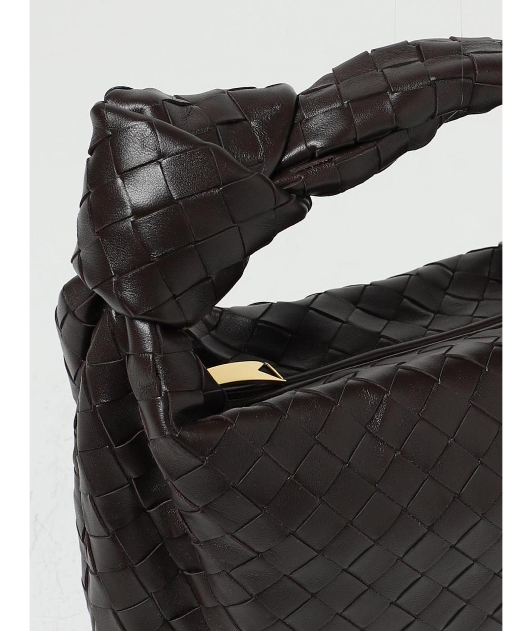 BOTTEGA VENETA Коричневая кожаная сумка через плечо, фото 3