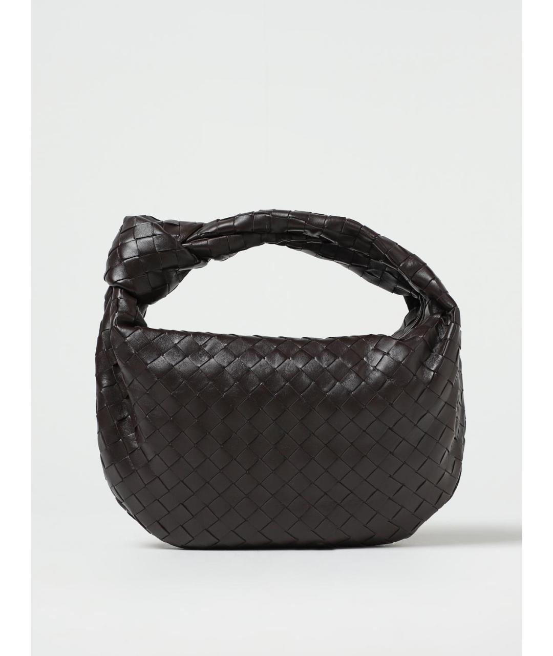 BOTTEGA VENETA Коричневая кожаная сумка через плечо, фото 5