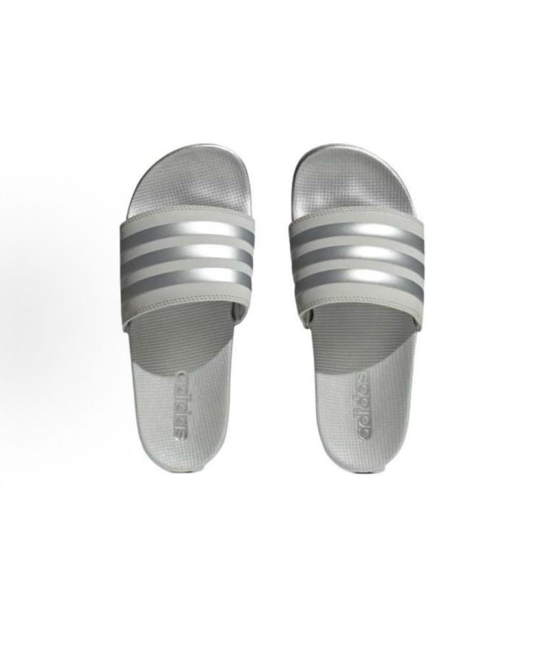 ADIDAS Серые резиновые шлепанцы, фото 5