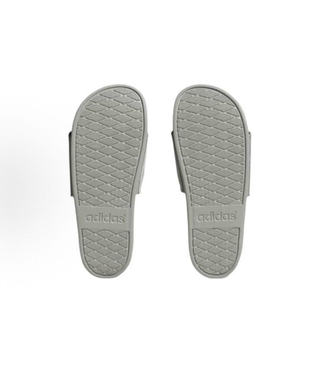 ADIDAS Серые резиновые шлепанцы, фото 6