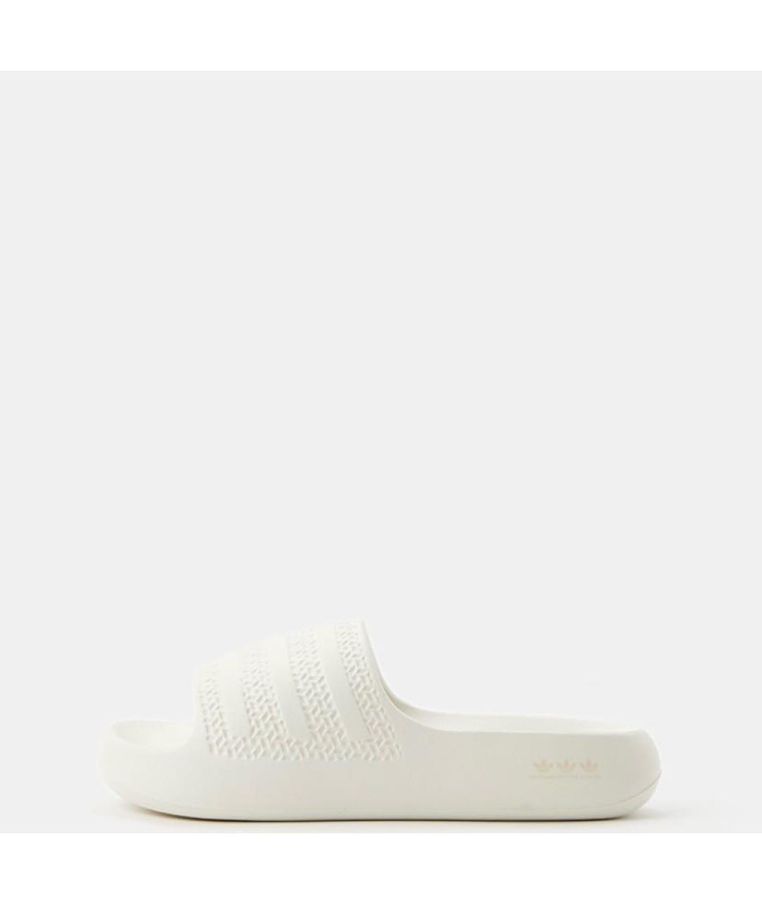 ADIDAS Белые резиновые шлепанцы, фото 2