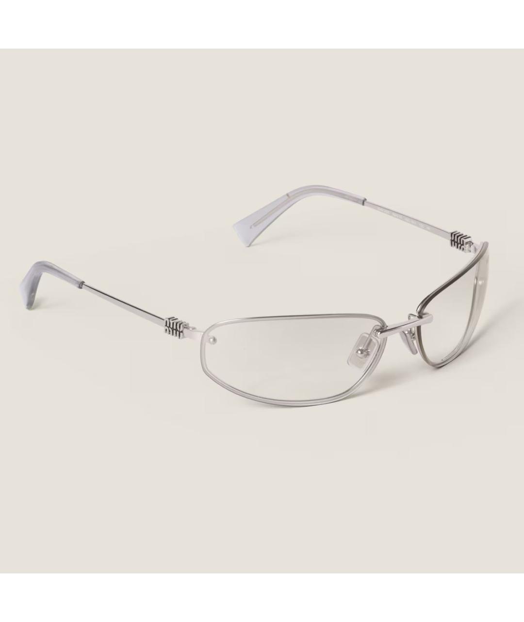 MIU MIU Серебряные солнцезащитные очки, фото 9