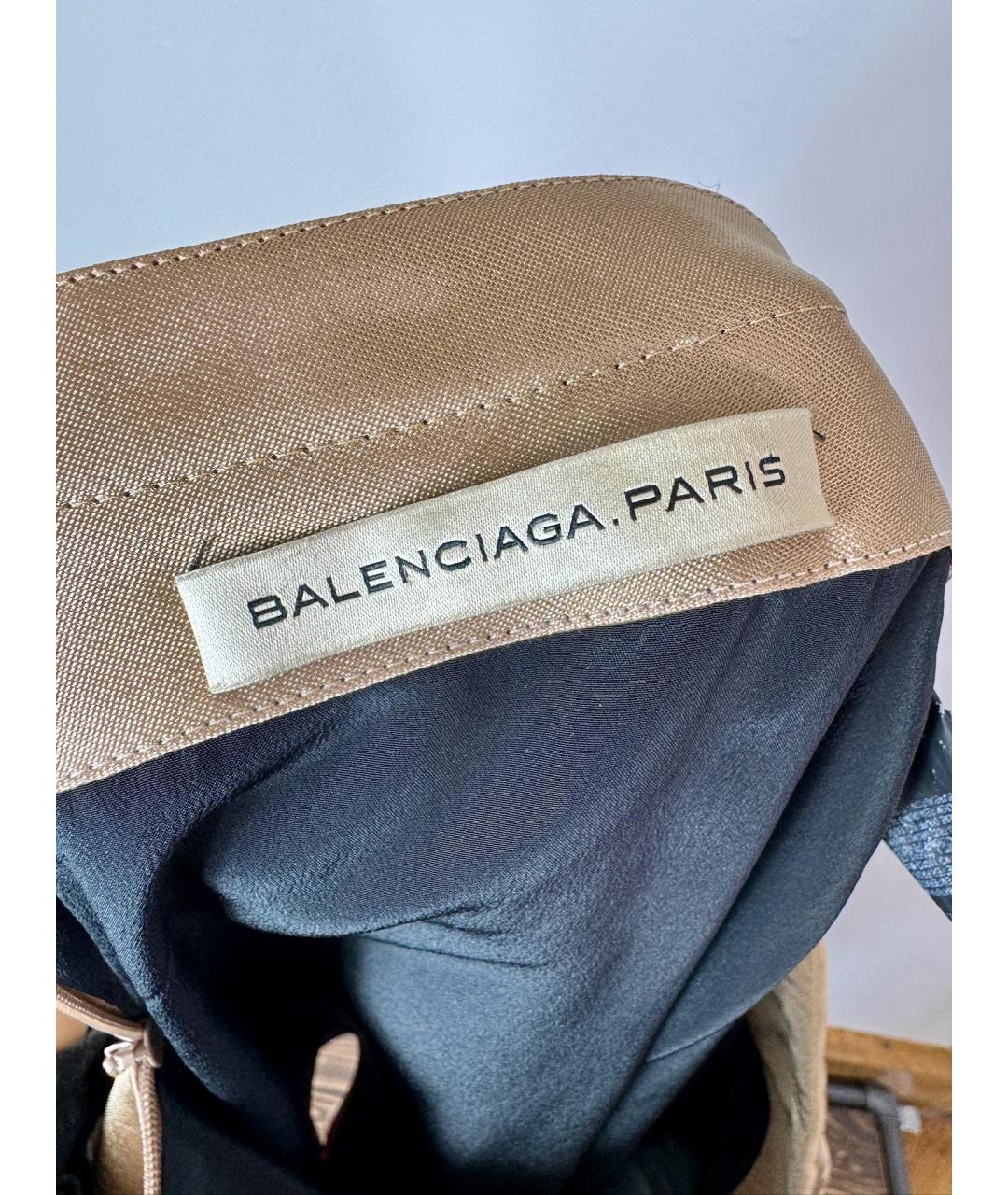 BALENCIAGA Коричневая хлопковая юбка миди, фото 5