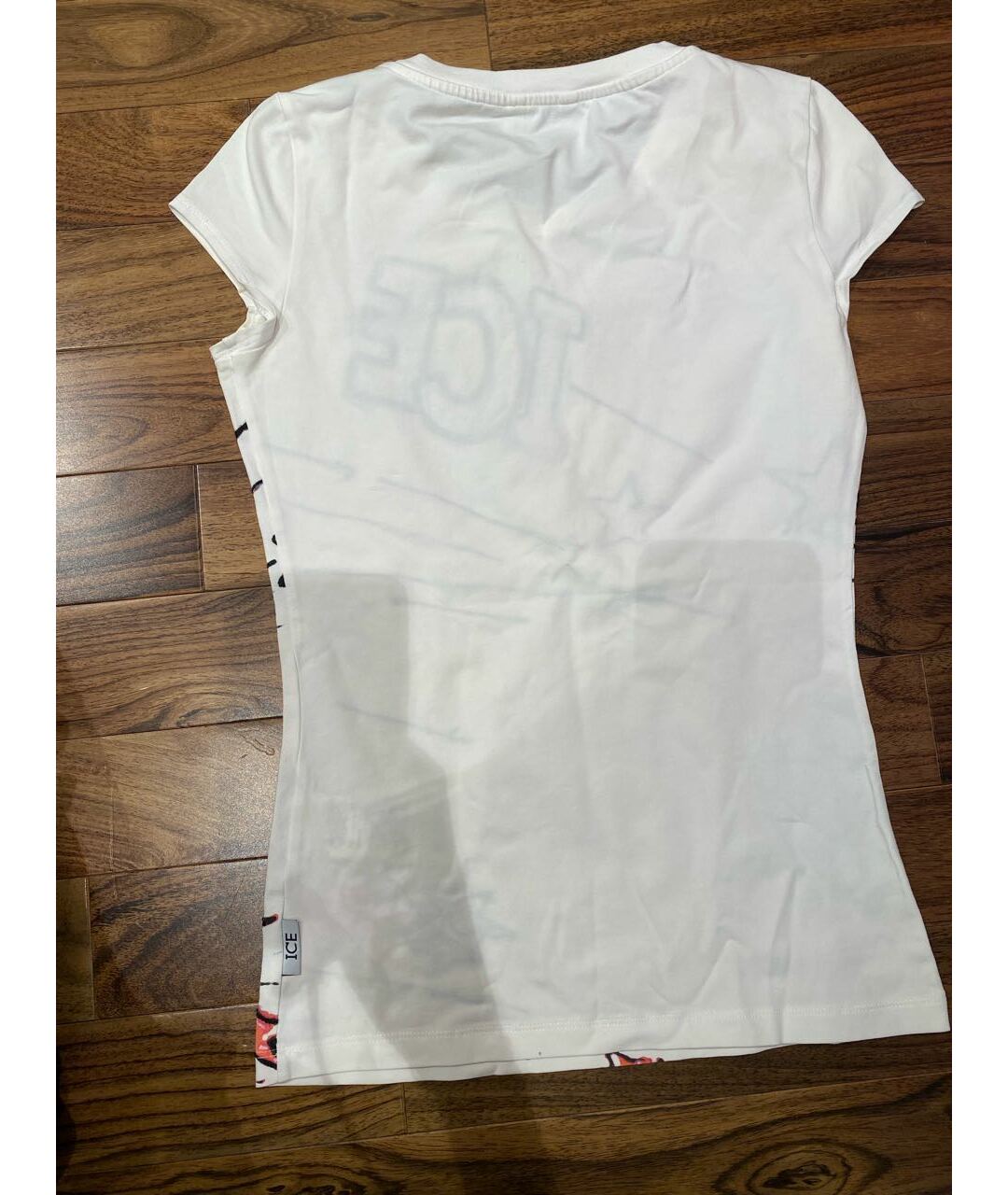 ICEBERG Белая хлопко-эластановая футболка, фото 2