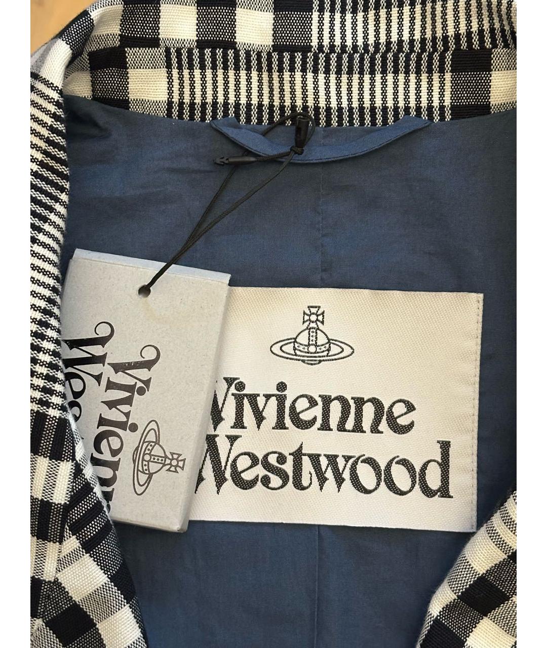 VIVIENNE WESTWOOD Темно-синий хлопковый жакет/пиджак, фото 3