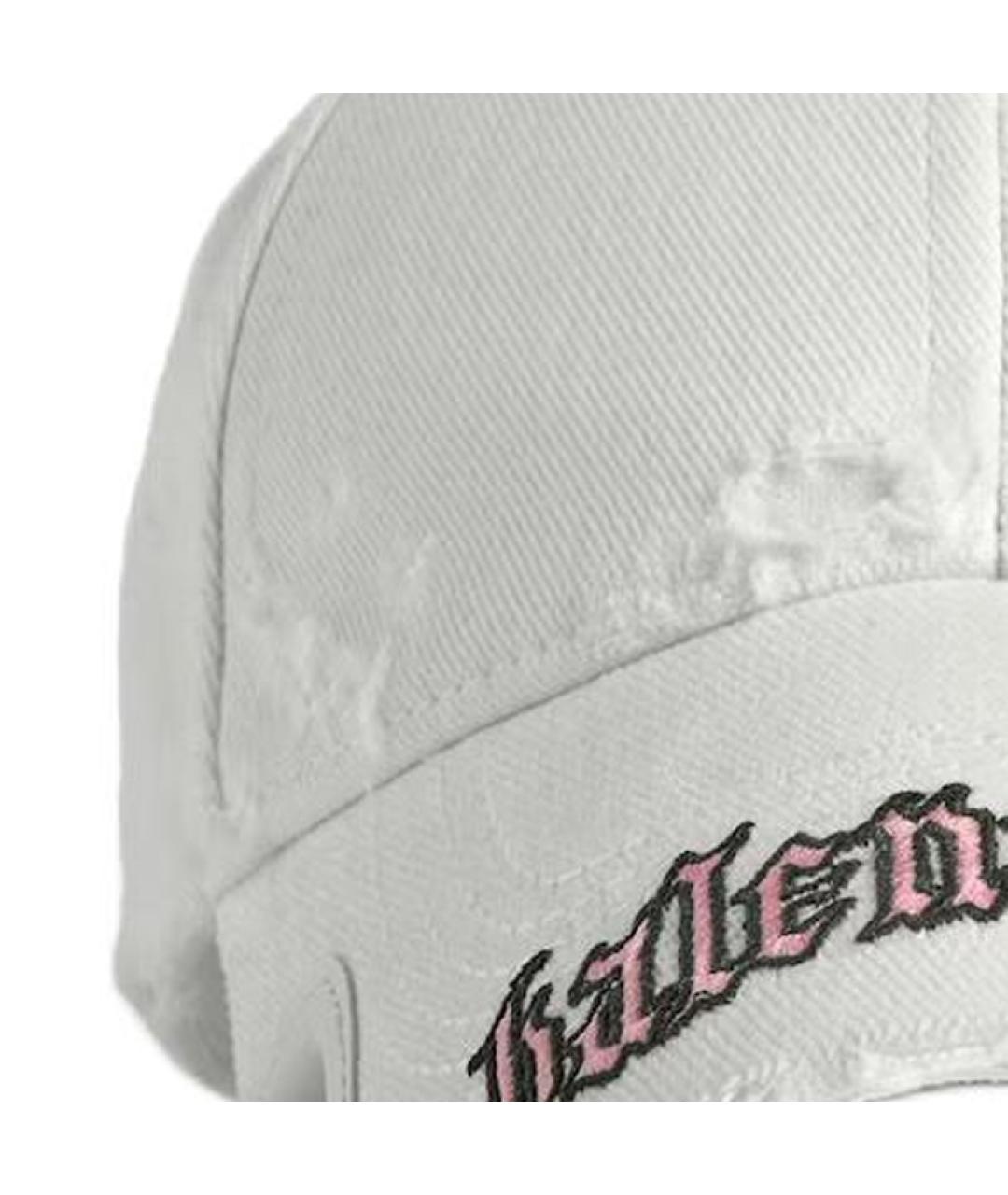 BALENCIAGA Белая хлопковая кепка, фото 2