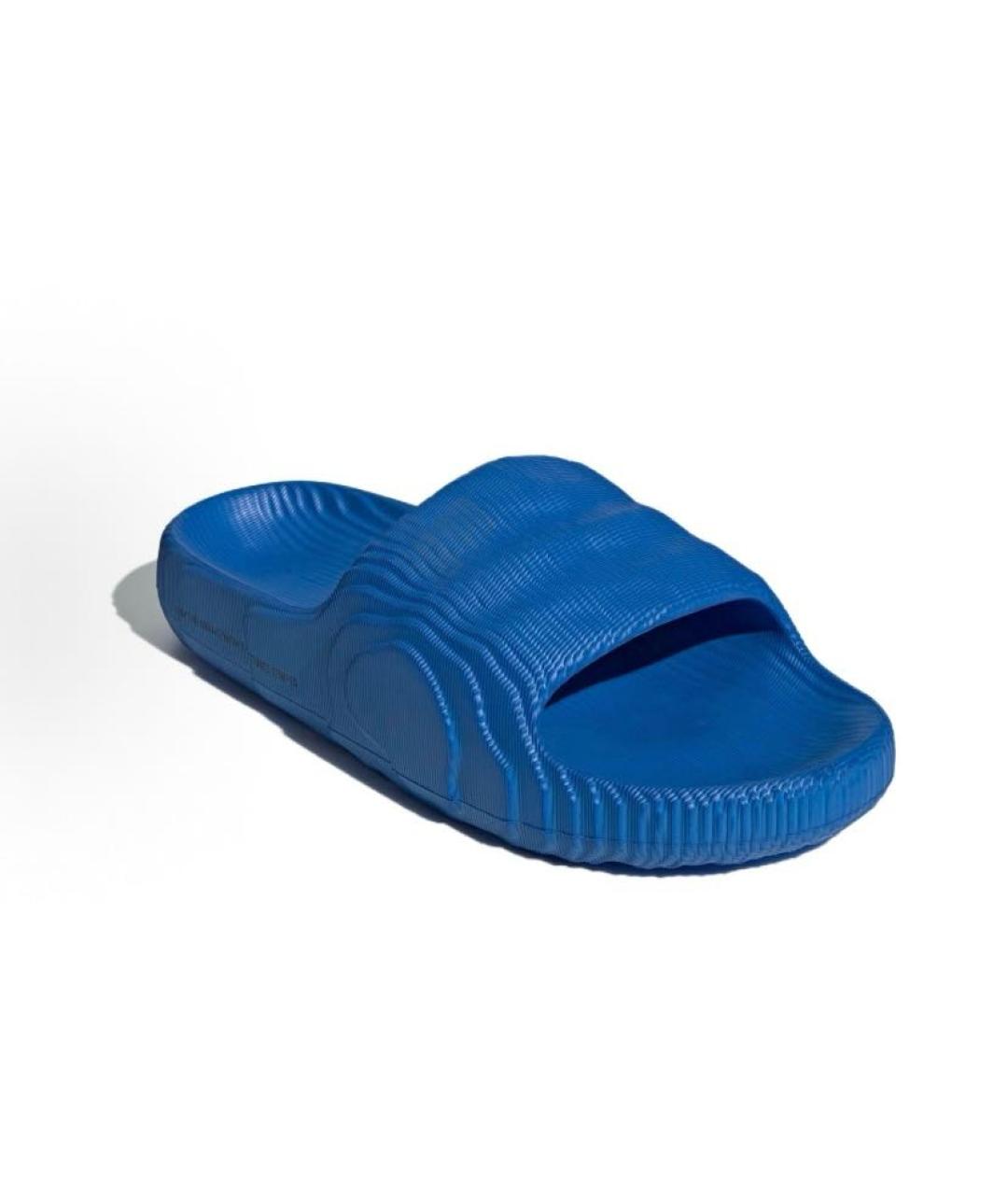 ADIDAS Синие резиновые шлепанцы, фото 4