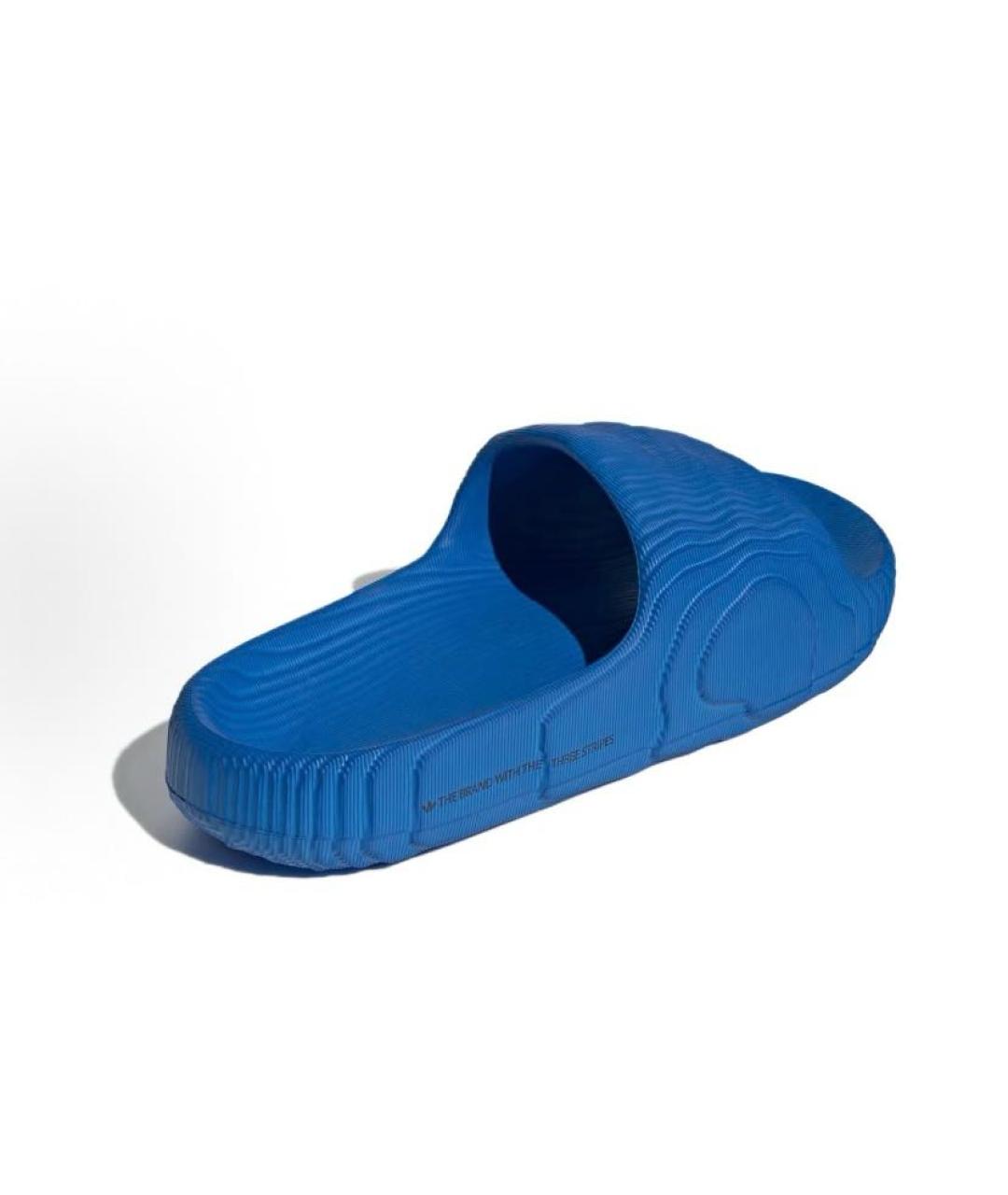 ADIDAS Синие резиновые шлепанцы, фото 5