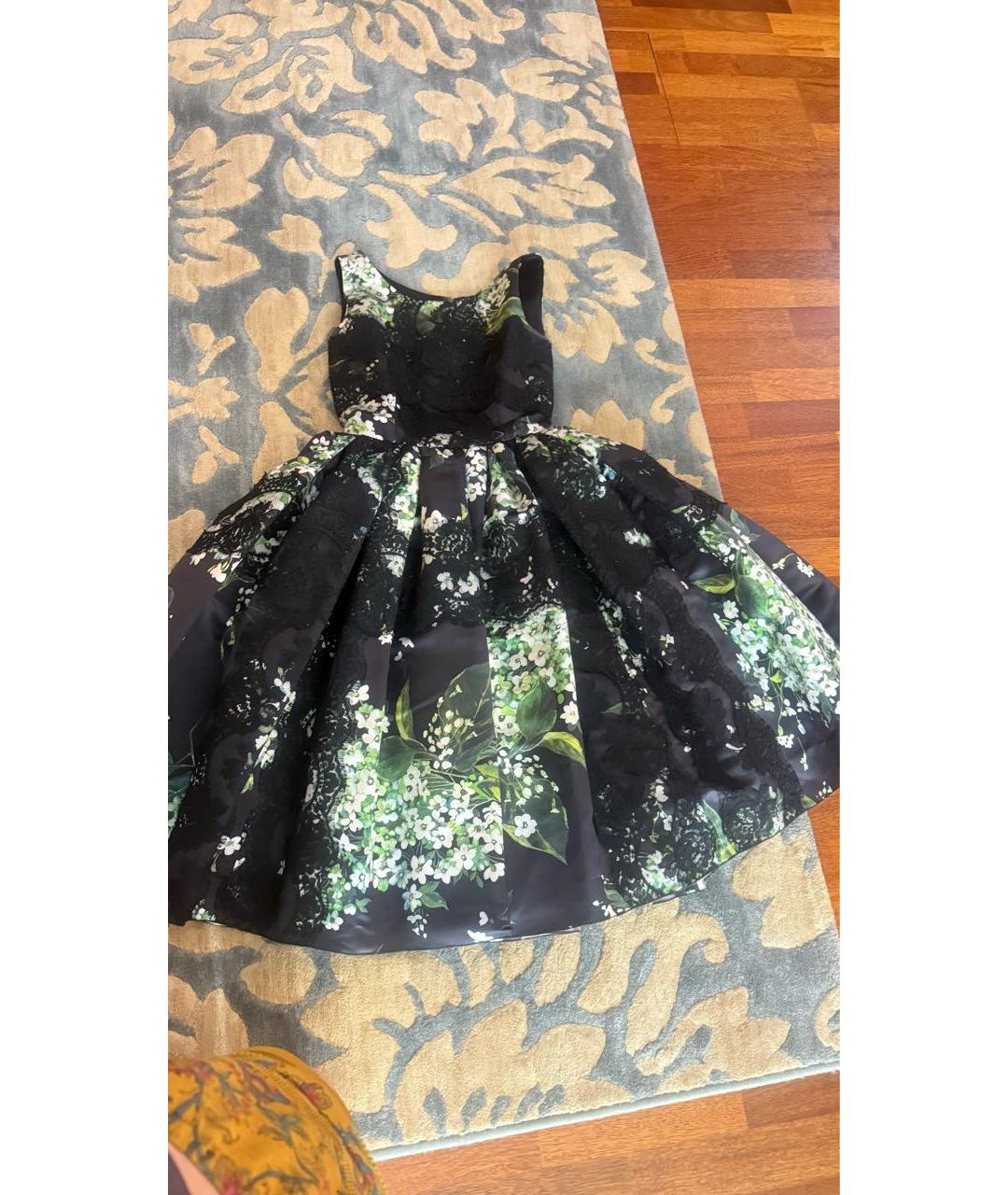DOLCE&GABBANA Мульти шелковое коктейльное платье, фото 5